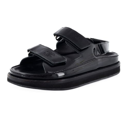 Women's Velcro Dad Sandals Patent