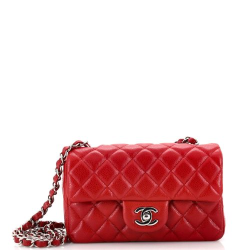 Classic Single Flap Bag Quilted Caviar Mini