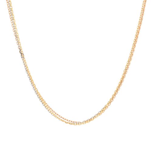 Trinity Chain Necklace 18K Tricolor Gold