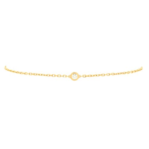 D'Amour Bracelet 18K Yellow Gold and Diamond Small