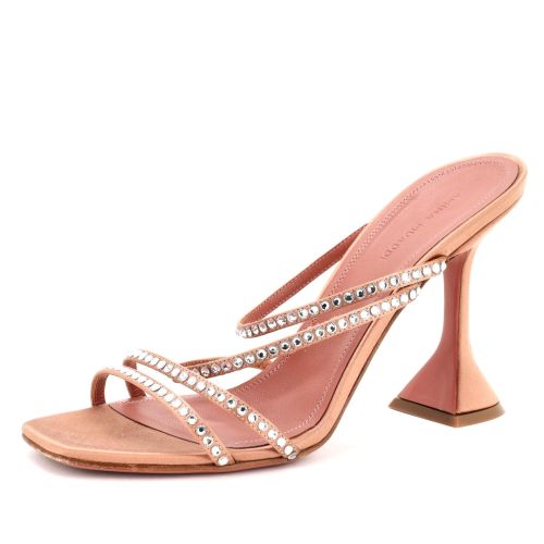 Women's Naima Heeled Sandals Satin with Crystals