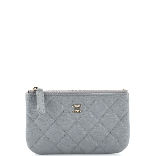 Classic O Case Pouch Quilted Caviar Mini