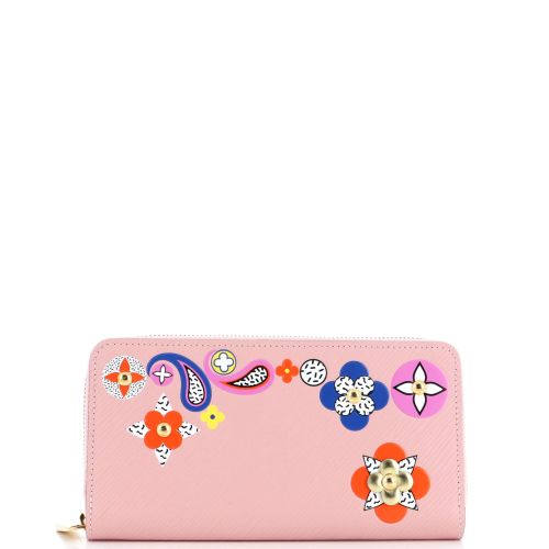 Zippy Wallet Limited Edition Floral Patchwork Epi Leather