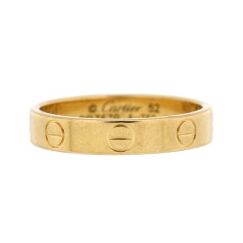 Love Wedding Band Ring 18K Yellow Gold