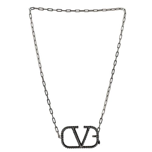 VLogo Chain Link Belt Embellished Metal 70