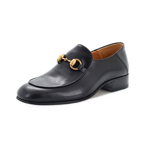 Women's Horsebit Mid-Heel Loafers Leather