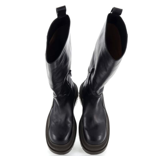 Women's Tire Knee High Boots Leather