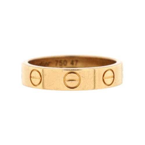 Love Wedding Band Ring 18K Rose Gold