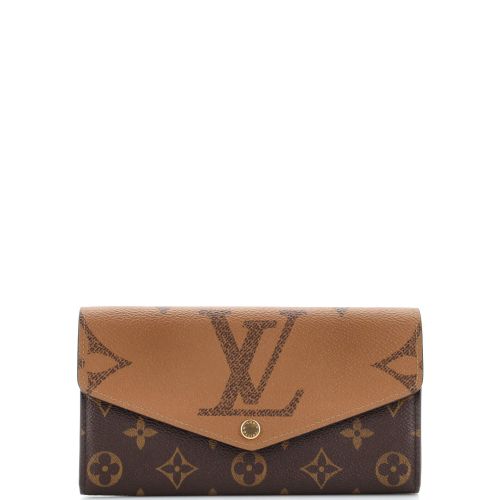 Sarah Wallet NM Reverse Monogram Giant and Monogram Canvas