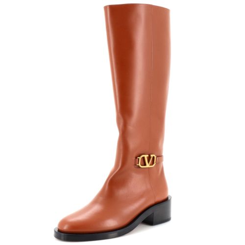 Women's VLogo Knee-High Boots Leather