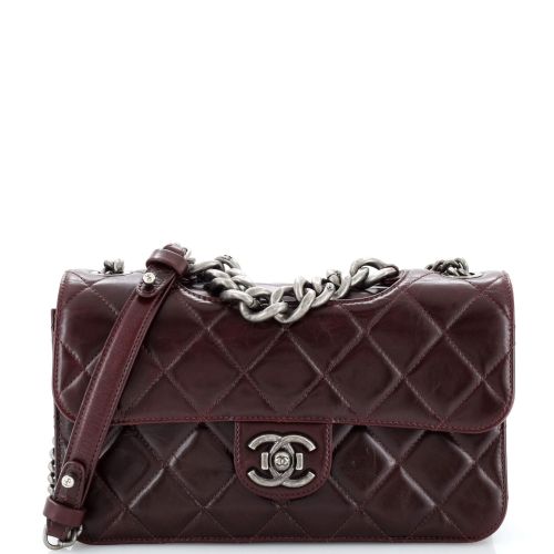 Perfect Edge Flap Bag Quilted Calfskin Small