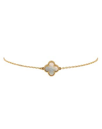 Sweet Alhambra Bracelet 18K Yellow Gold and Mother of Pearl