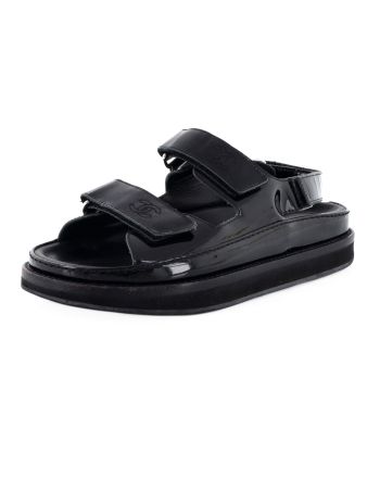 Women's Velcro Dad Sandals Patent