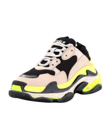 Women's Triple S Sneakers Fabric and Mesh with Faux Leather