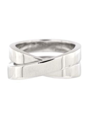 Paris Nouvelle Vague Crossover Ring 18K White Gold