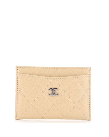 Classic Card Holder Quilted Caviar