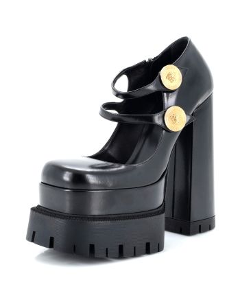 Women's Medusa Aevitas Platform Mary Jane Pumps Leather