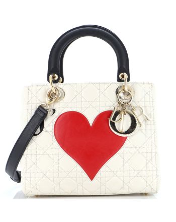 DiorAmour Lady Dior Bag Cannage Quilt Calfskin Medium