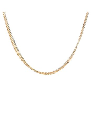 Trinity Chain Necklace 18K Tricolor Gold