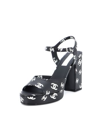 Women's Coco Beach Heeled Sandals Printed Leather