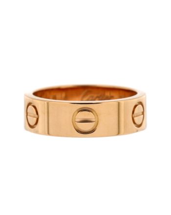 Love Band Ring 18K Rose Gold