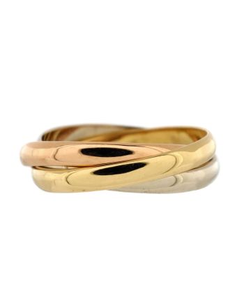 Trinity Ring 18K Tricolor Gold Small