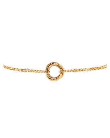 Trinity Chain Bracelet 18K Tricolor Gold