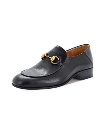 Women's Horsebit Mid-Heel Loafers Leather