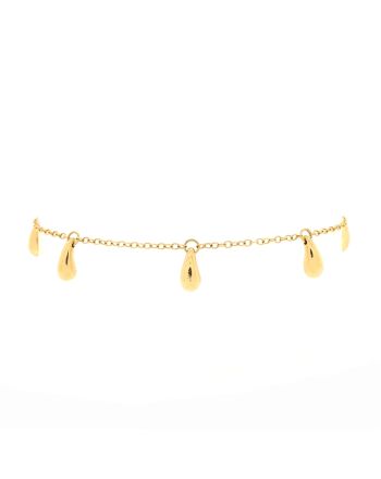 Elsa Peretti 5 Teardrop Bracelet 18K Yellow Gold