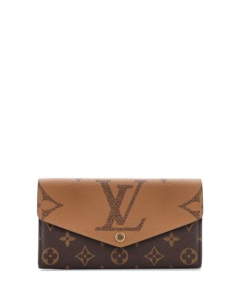 Sarah Wallet NM Reverse Monogram Giant and Monogram Canvas