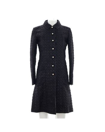 Women??s Two Pocket Button Up Coat Tweed