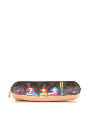 Elizabeth Pencil Pouch Limited Edition Vivienne Xmas Monogram Canvas