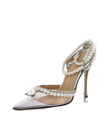 Women's Diamond of Elizabeth Ankle Strap Pumps PVC 110