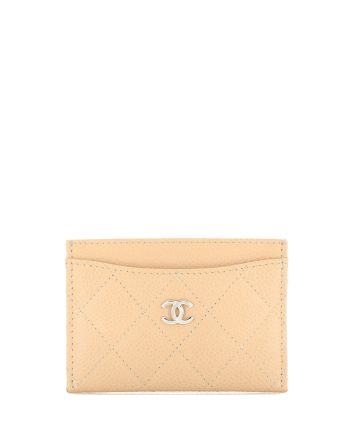 Classic Card Holder Quilted Caviar